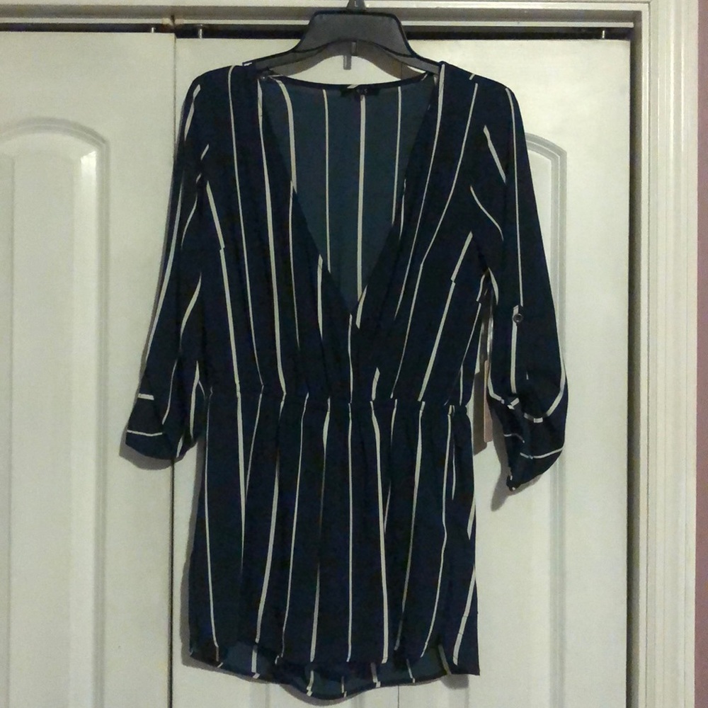 Navy blue romper